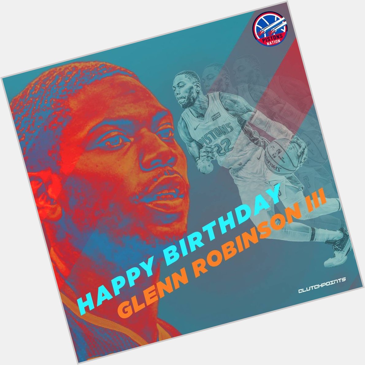 Join Pistons Nation in wishing Glenn Robinson III a happy 25th birthday   