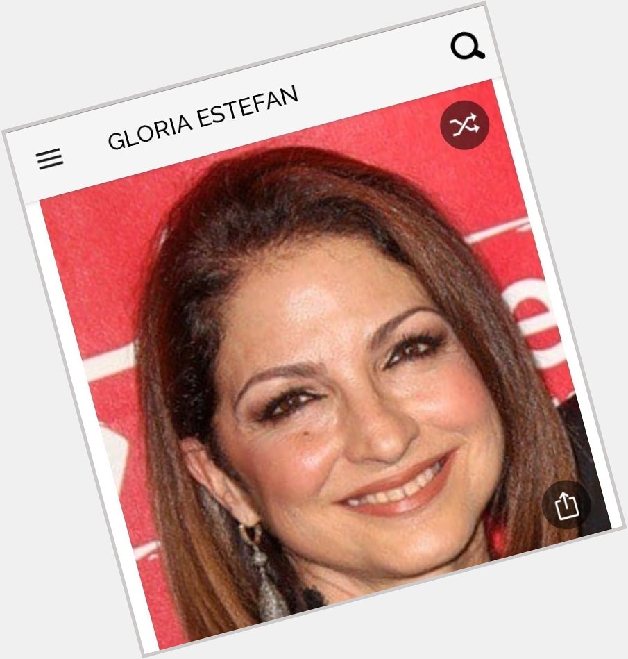 Happy birthday to this great singer.  Happy birthday to Gloria Estefan 