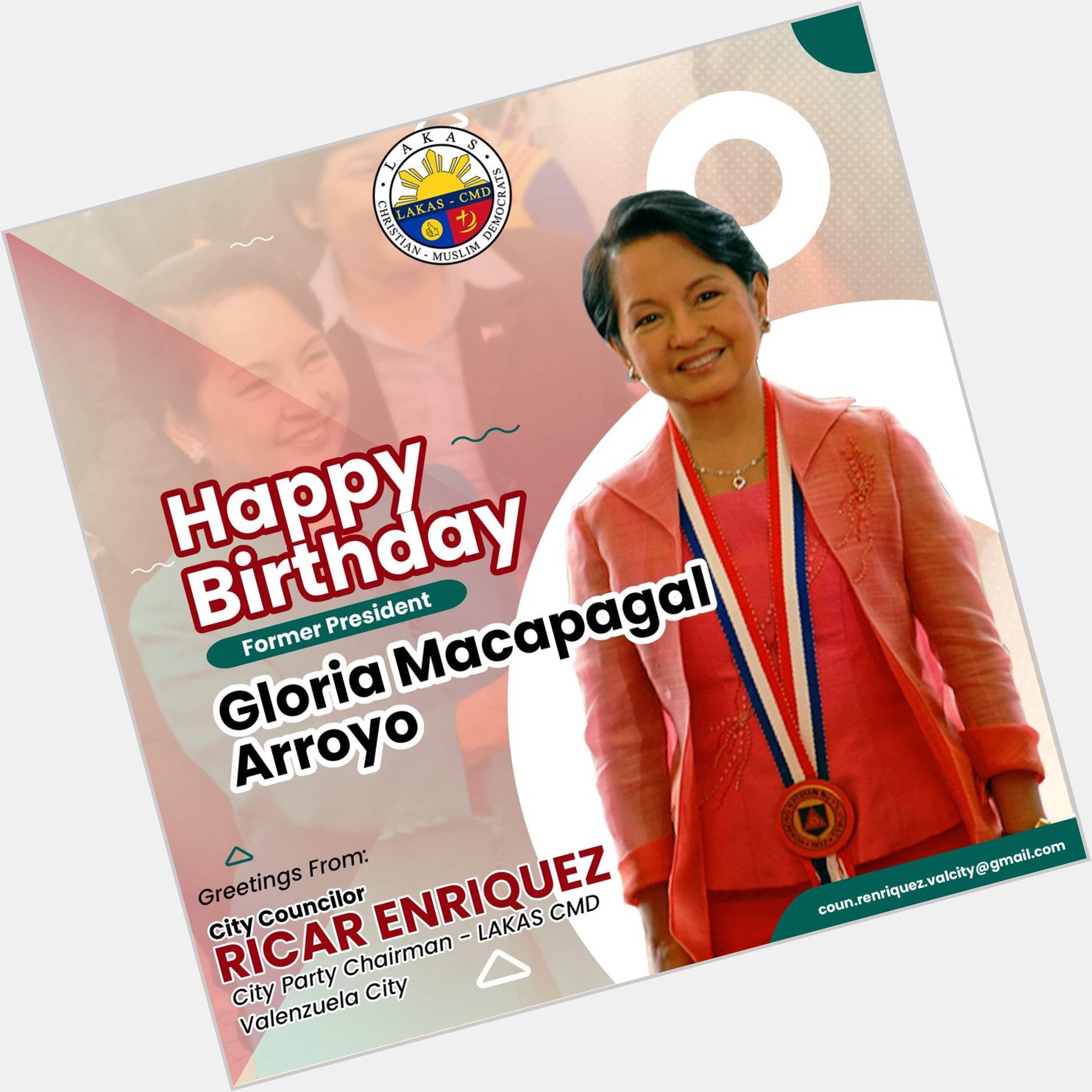 Happy Birthday Former President Gloria Macapagal Arroyo! 