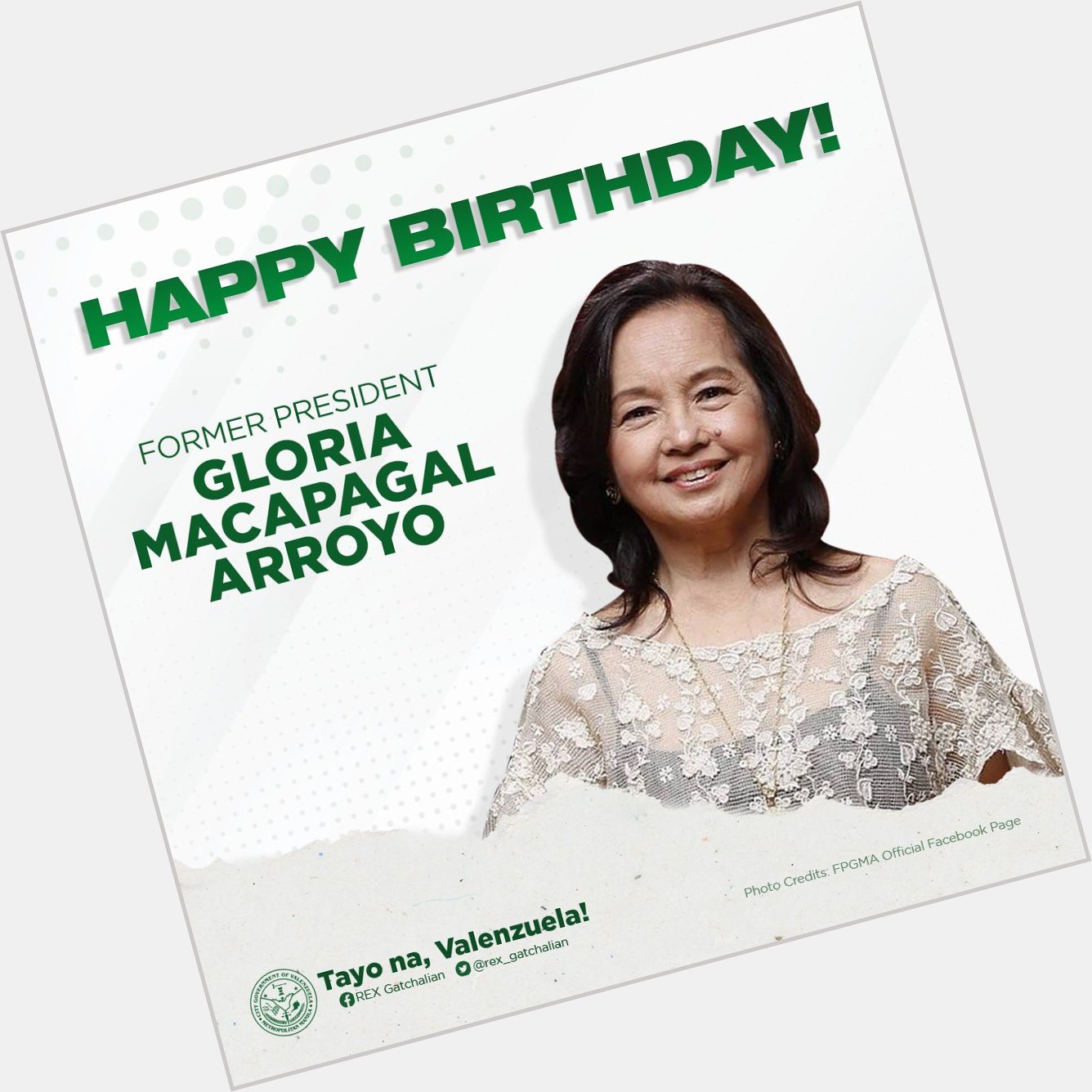 Happy Birthday, Former President Gloria Macapagal Arroyo!! 