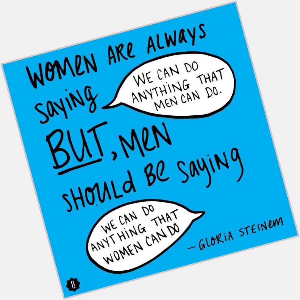 Happy birthday to icon Gloria Steinem! (image via 