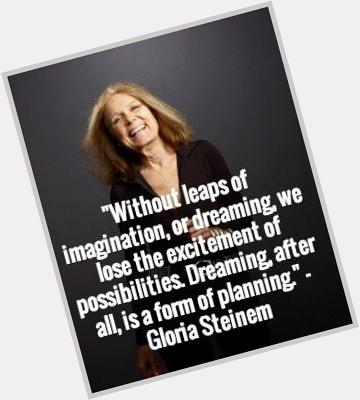 Happy 81st Birthday to Gloria Steinem! 

Come check out her books, and other wisdom, in our Women\s Studies section 