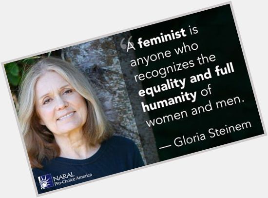 Happy birthday, Gloria Steinem! Thank you for inspiring us in our fight for equality. 