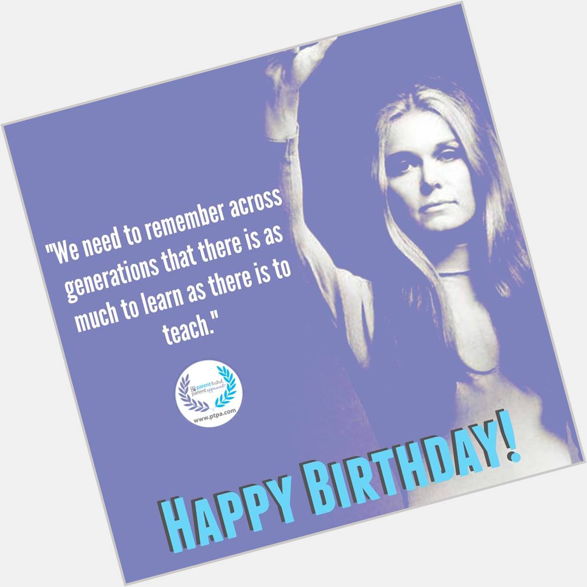Happy Birthday Gloria Steinem! You are an inspiration to millions everywhere. 