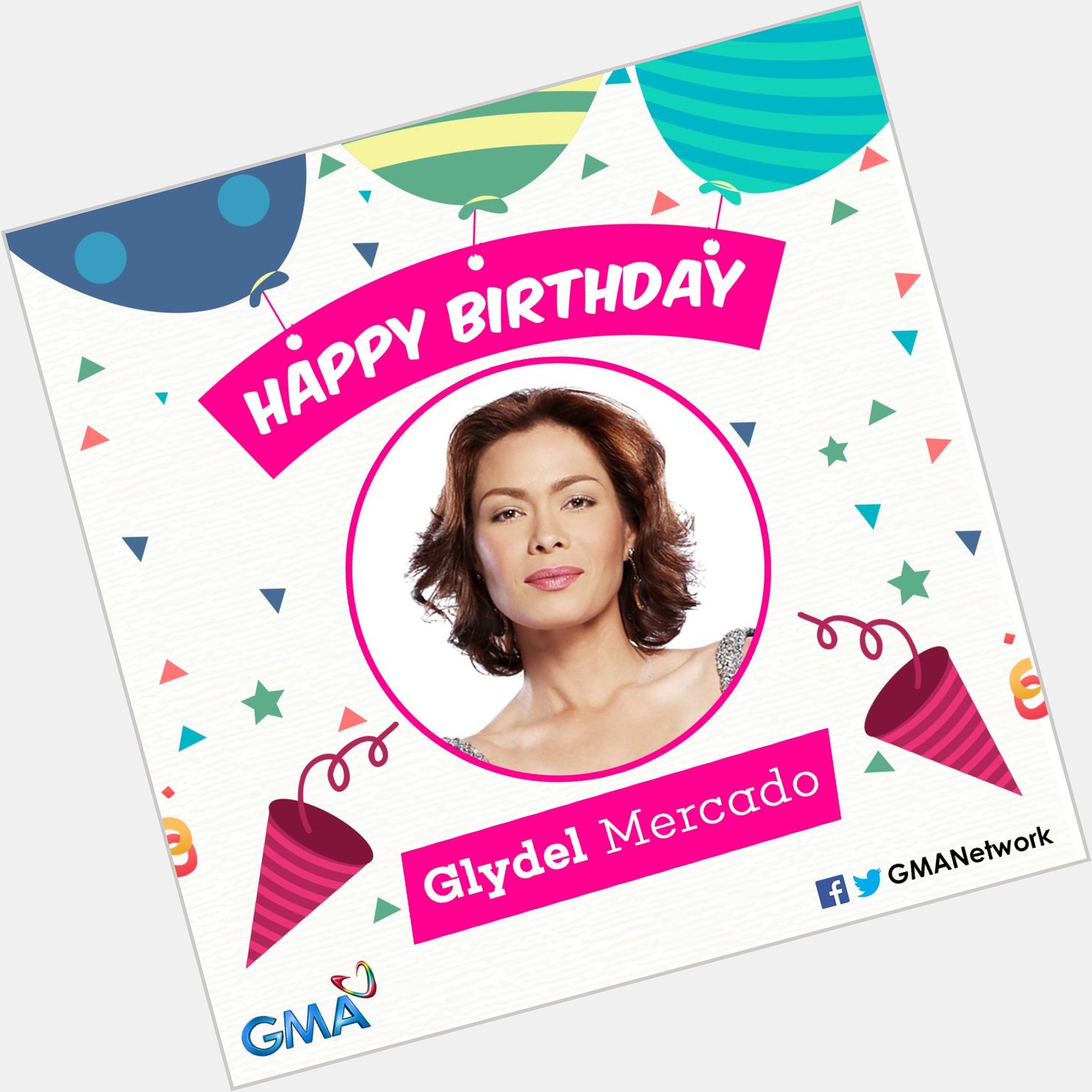 Happy birthday, Ms. Glydel Mercado! 

May the year ahead be full of love and happiness! 