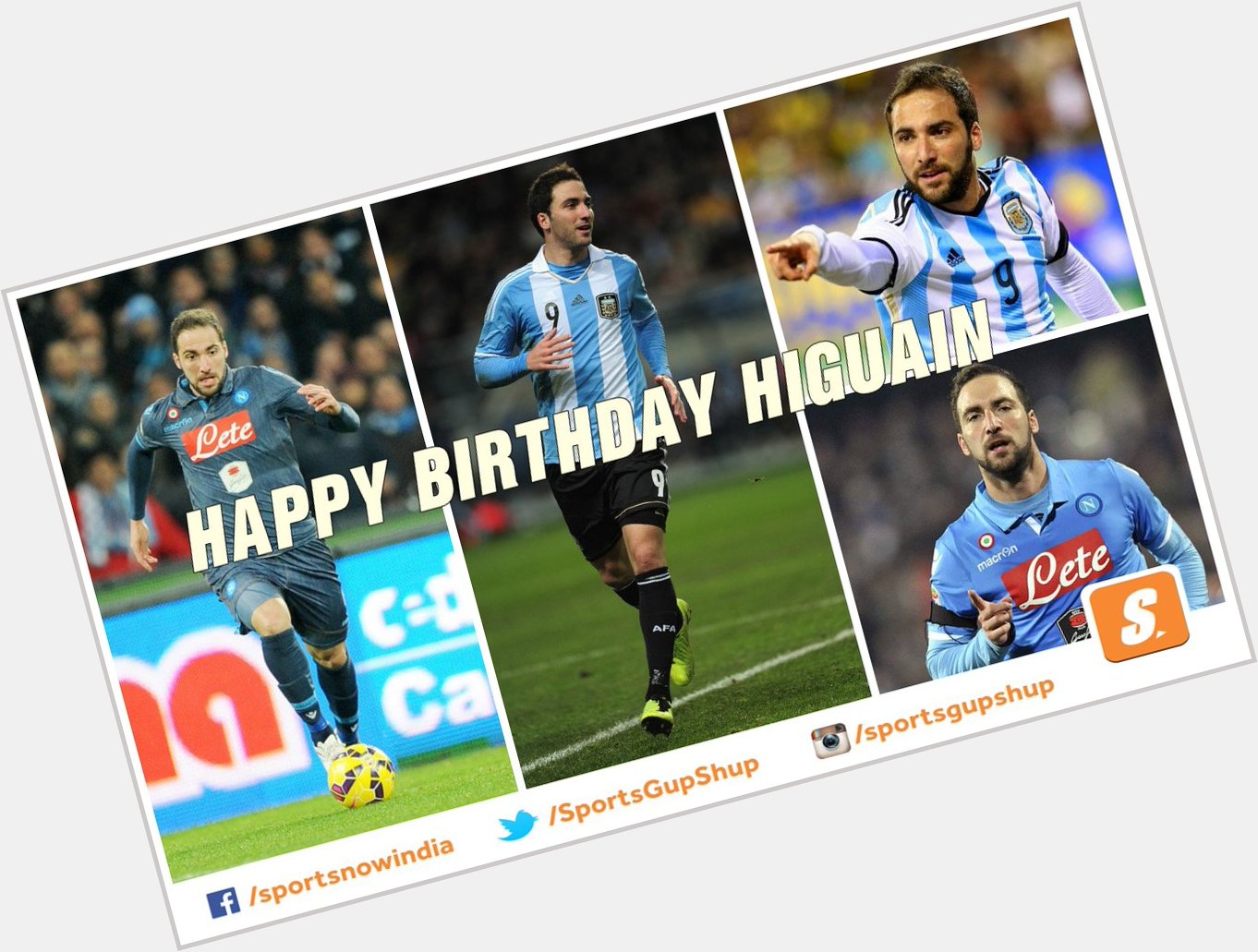 Happy Birthday Gonzalo Higuaín.    