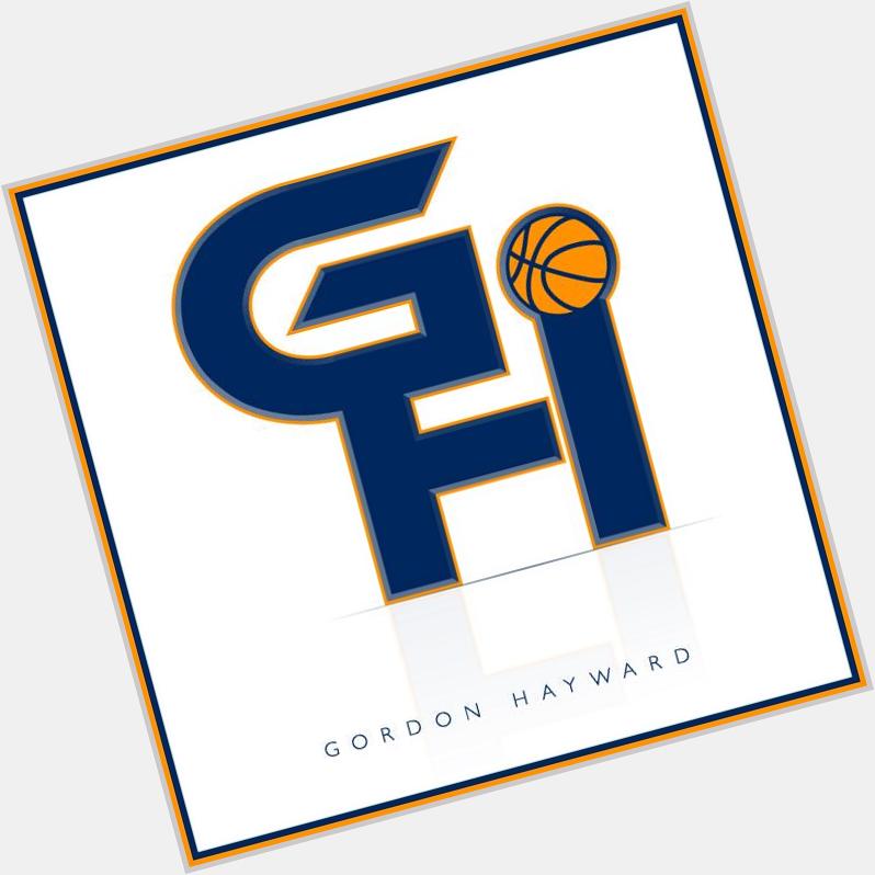  A custom logo and a Happy Birthday to Utah Jazz star Gordon Hayward! Look closely  