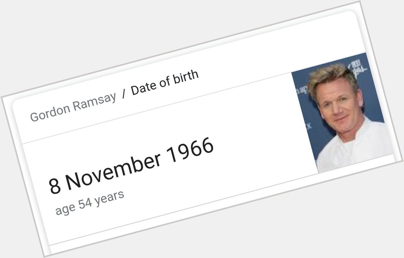 Today is the only day you can remessage this
Happy Birthday Gordon Ramsay 