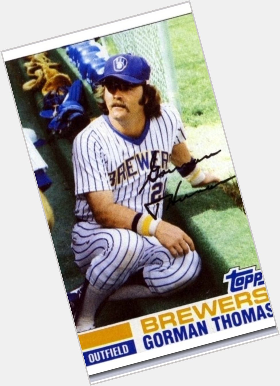 Happy 68th birthday to my old friend and teammate and former major league home run slugger Gorman Thomas. 