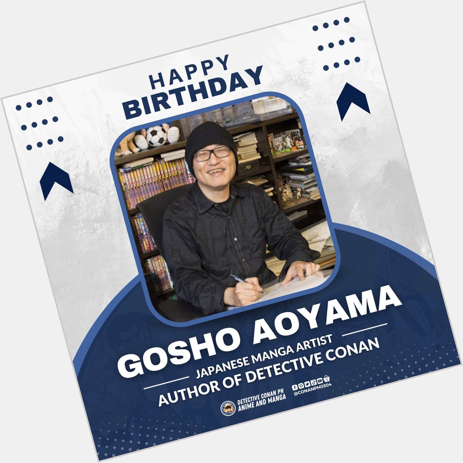 Happy 60th Birthday, Gosho Aoyama!   