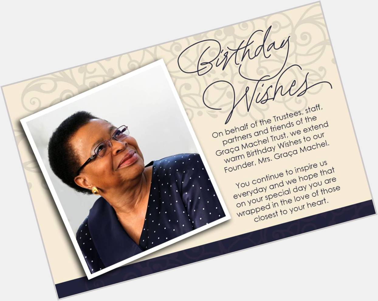 Happy Birthday to Ma Graca Machel 