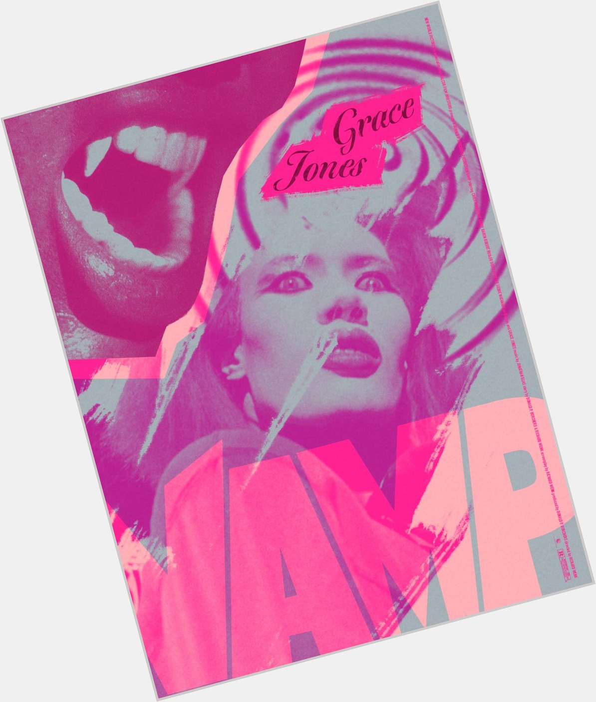 Happy Birthday Grace Jones! Here\s a punky Vamp poster I made a few months ago to celebrate 