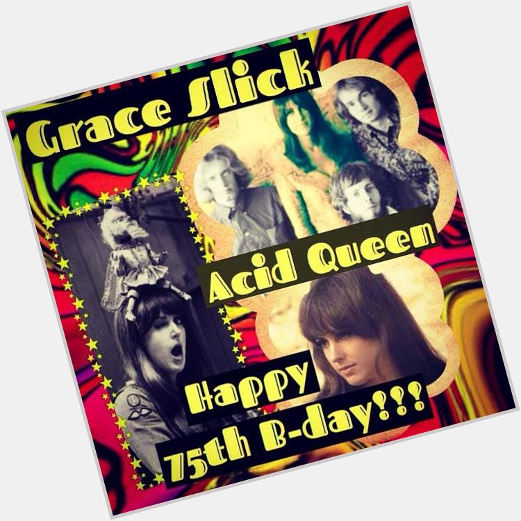 Acid Queen!

Grace Slick 

( V & KB of Jefferson Airplane, Jefferson Starship,,)

Happy 75th Birthday! 

30 Oct 1939 