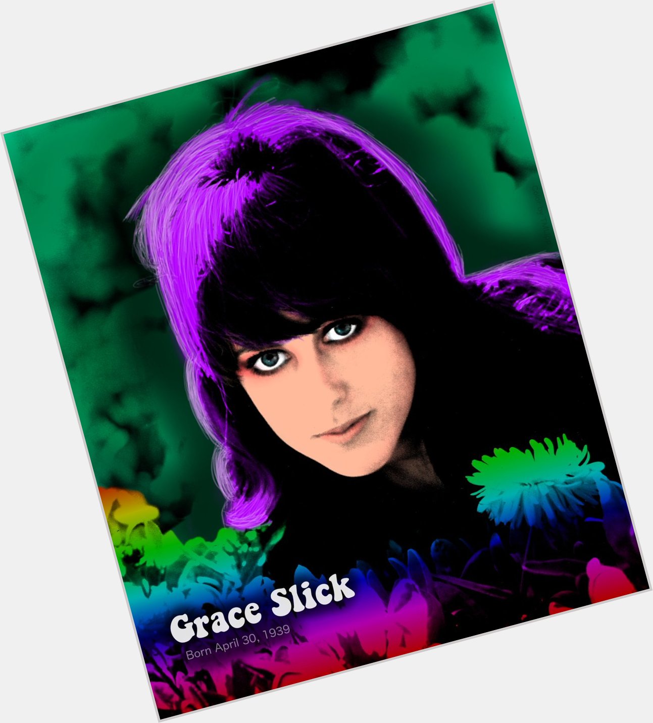 Happy Birthday Grace Slick, musician, painter & goddess  