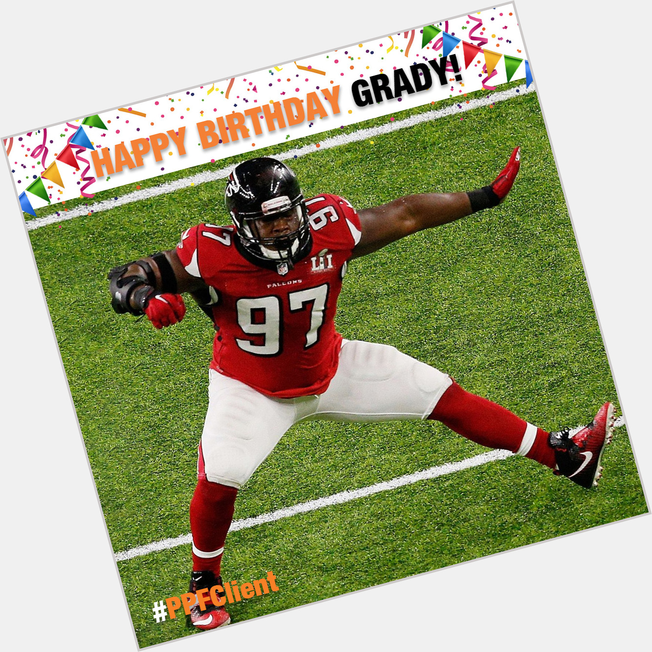 Wishing a very happy (belated) birthday to philanthropist, and NFL Pro-Bowler Grady Jarrett! 