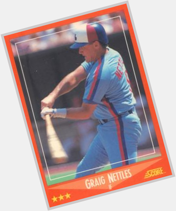  Happy Birthday, Graig Nettles, who finished his 22 year career with in 1988. 