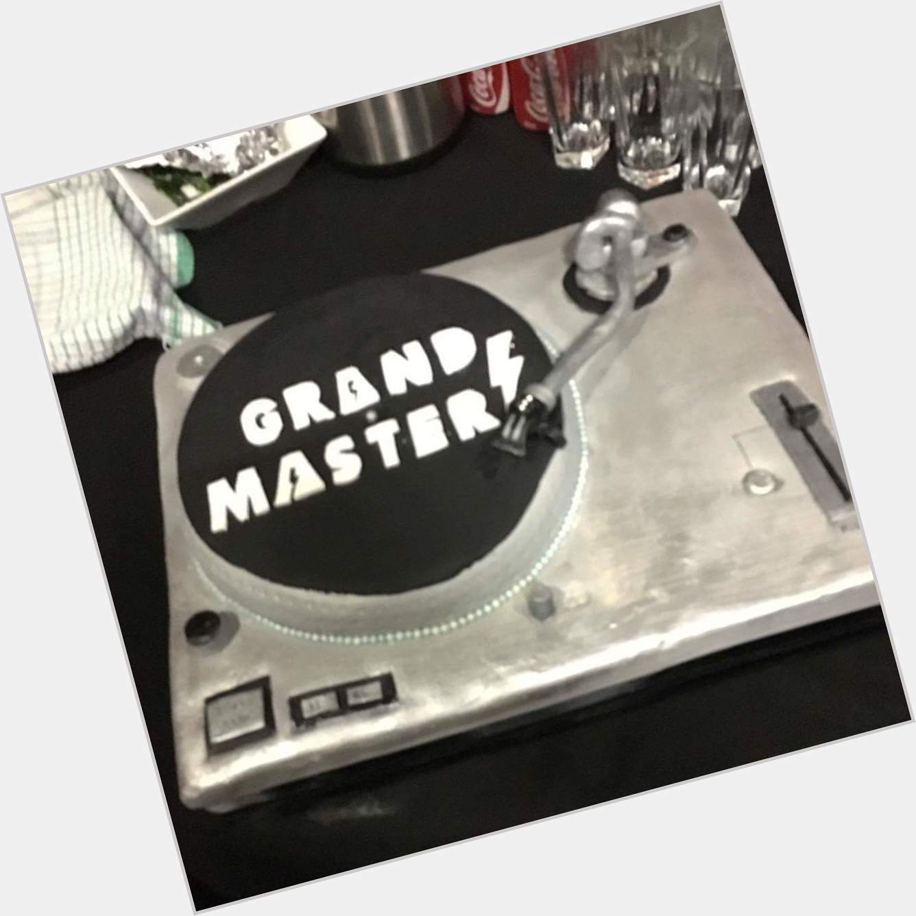 Grandmaster Flash birthday cake, exactly as good as you\d hope :D Happy Wednesday! 