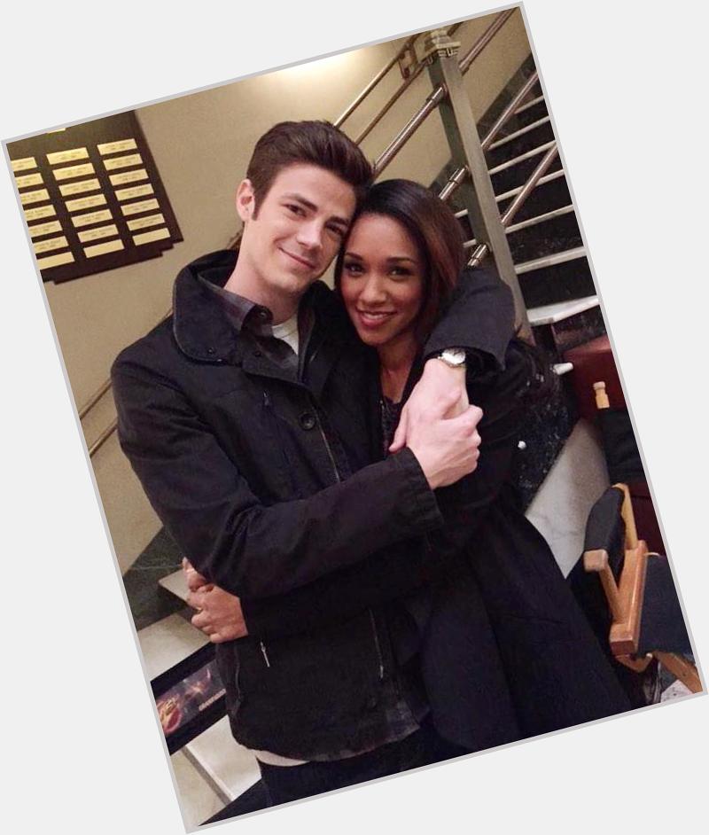 Picture posted by Candice Patton on message to wish Grant Gustin a Happy Birthday! 
