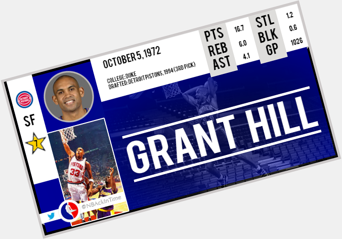 Happy birthday Grant Hill !    