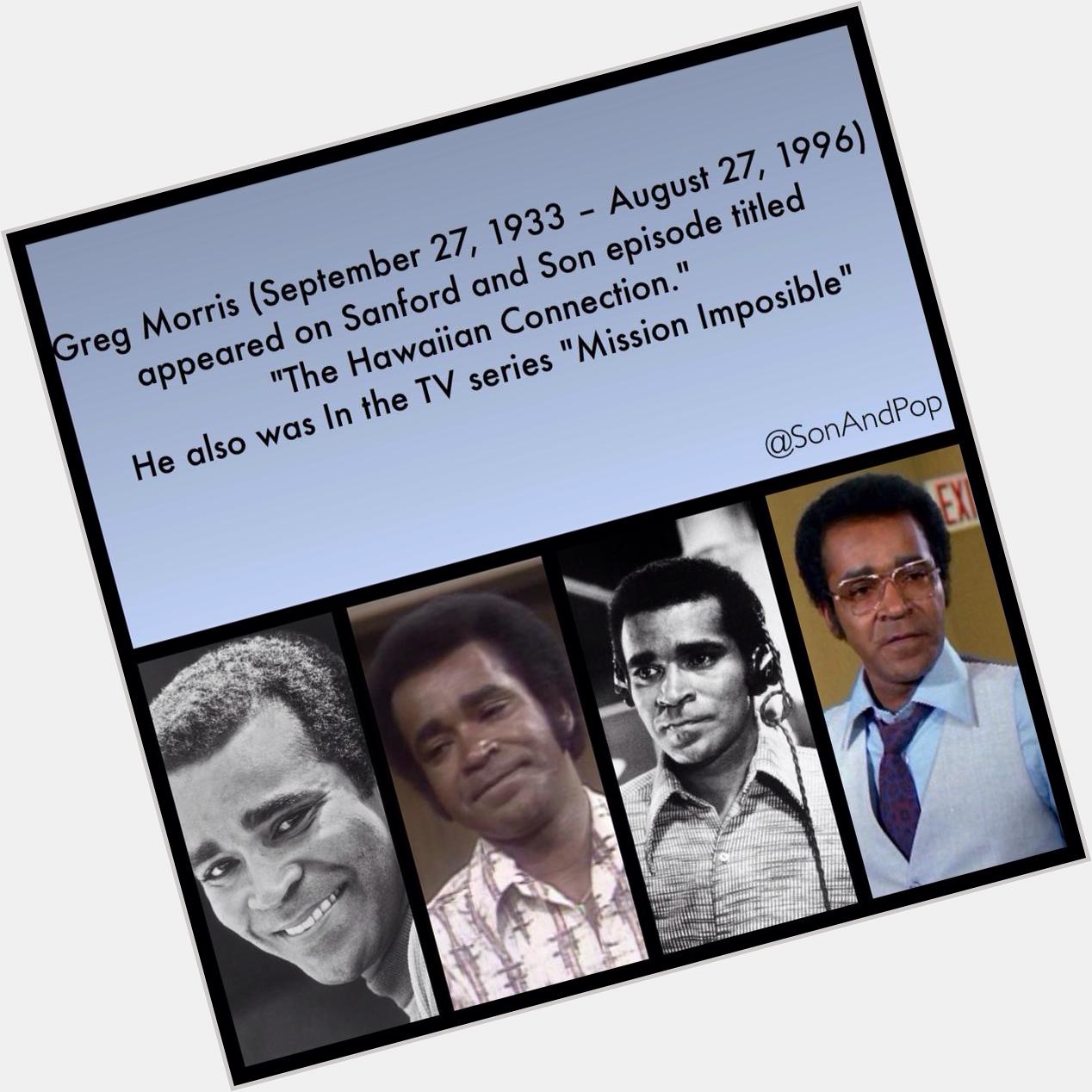 Happy Belated Birthday(September) to these late actors. Greg Morris & Joe Silver 