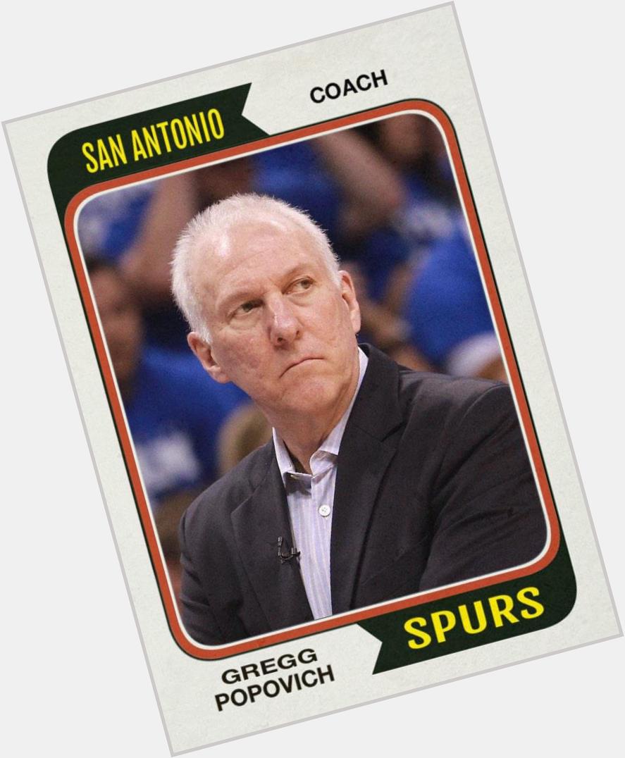 Happy 66th birthday to Gregg Popovich, 2nd only to among basketball coaches. 