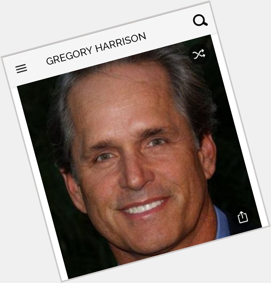 Happy birthday to this great actor.  Happy birthday to Gregory Harrison 