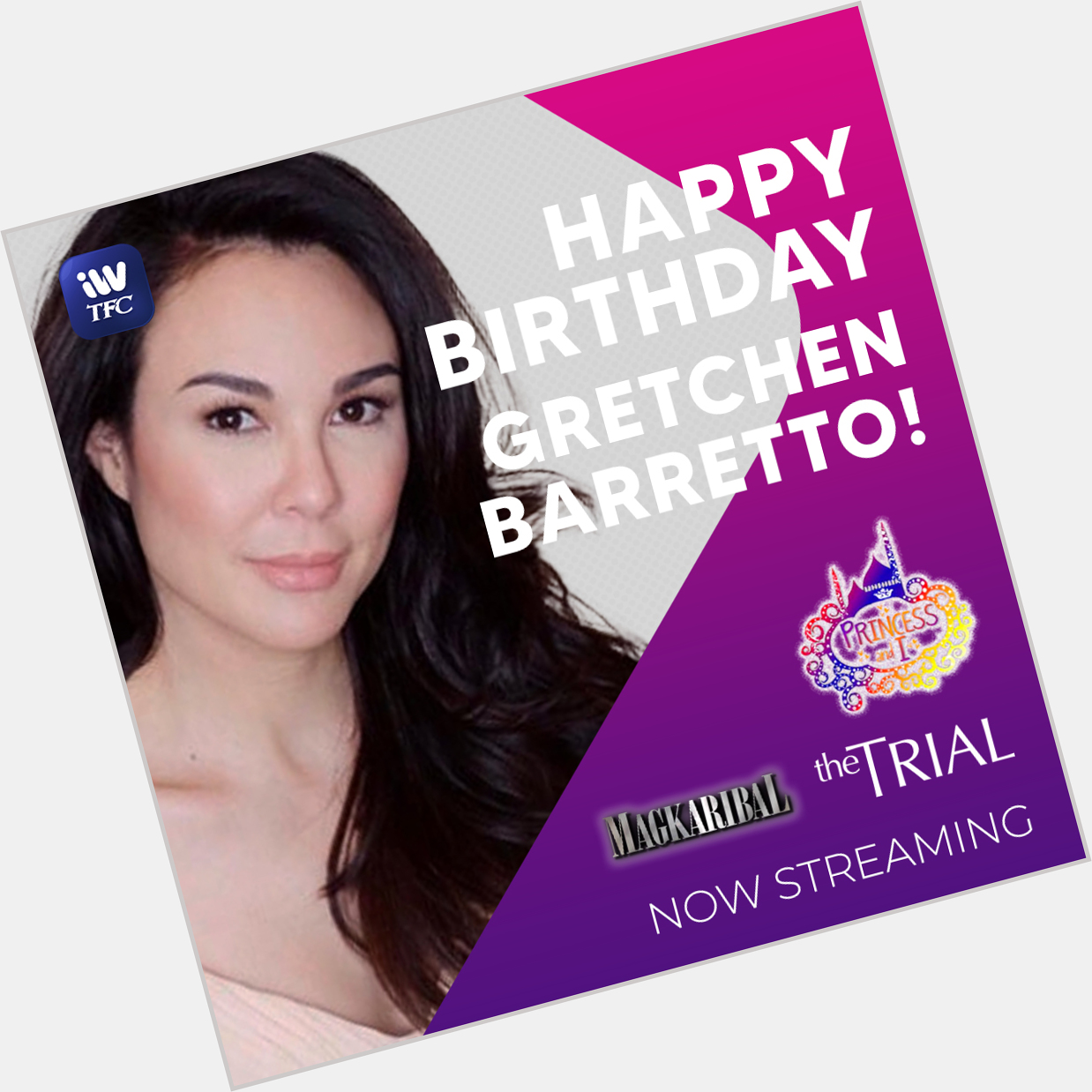 Happy birthday, Ms. Gretchen Barretto!   Catch her in Magkaribal, Princess And I, and The Trial on iWantTFC! 