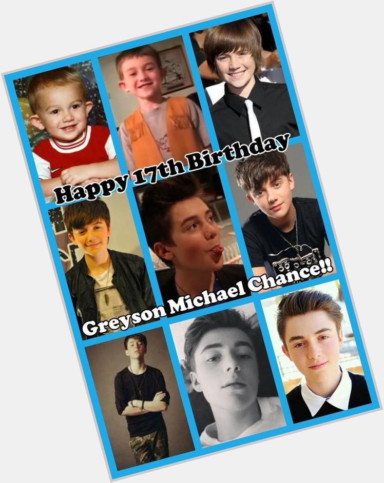 Happy 17th Birthday Greyson Chance, love you so much!! 