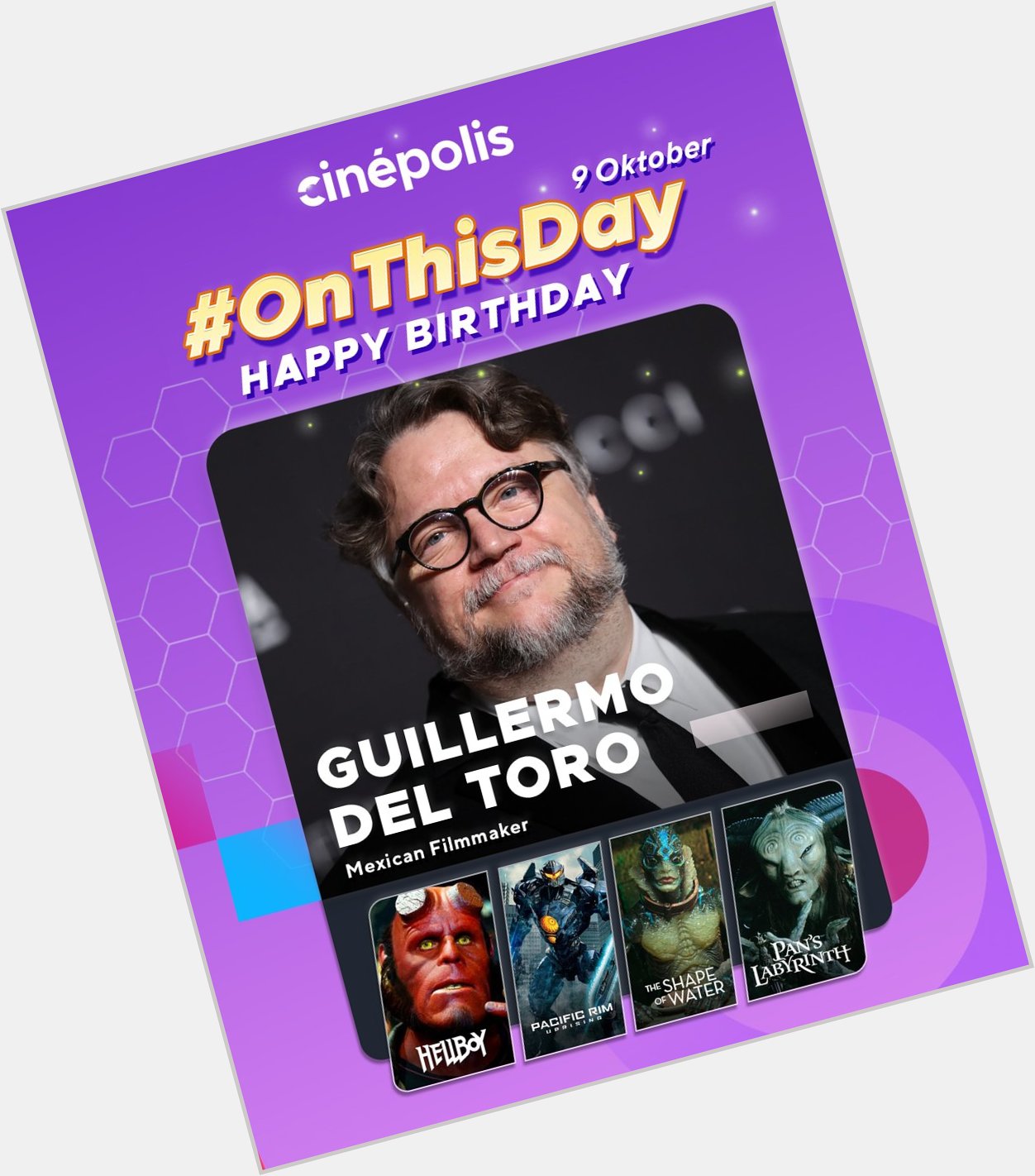 Happy birthday, Hayoo, yang mana nih film garapan Guillermo del Toro favoritmu? 
