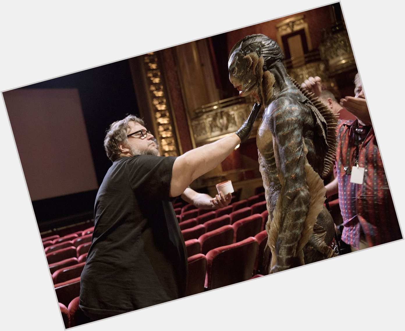 Happy Birthday, Guillermo del Toro, seen here in his natural element. 