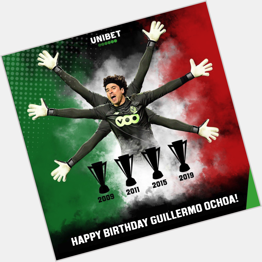    Happy Birthday & 4 time Gold Cup winner Guillermo Ochoa (    