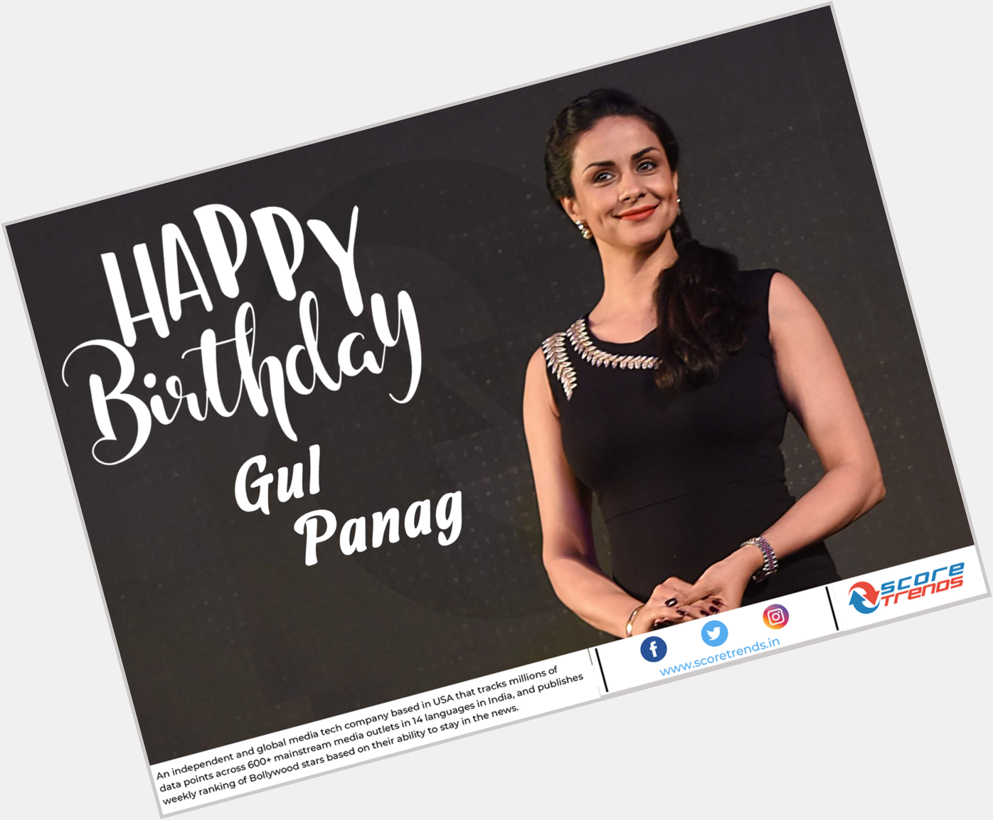 Score Trends wishes Gul Panag a Happy Birthday!! 