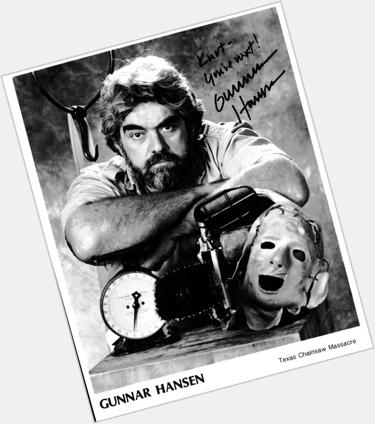 Happy birthday to the one and only, GUNNAR HANSEN! (and to Leatherface too, I guess) 
