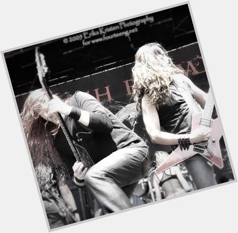 Wishing my friend Gus G a happy birthday, have a good one! Here\s a pic of us jamming together on stage 10 years ago. 