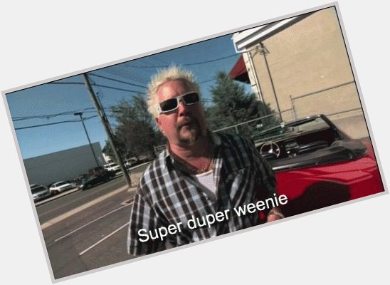 Happy birthday to my birthday twin Guy Fieri. I hope my hair ages to the same bleach color yours did. 