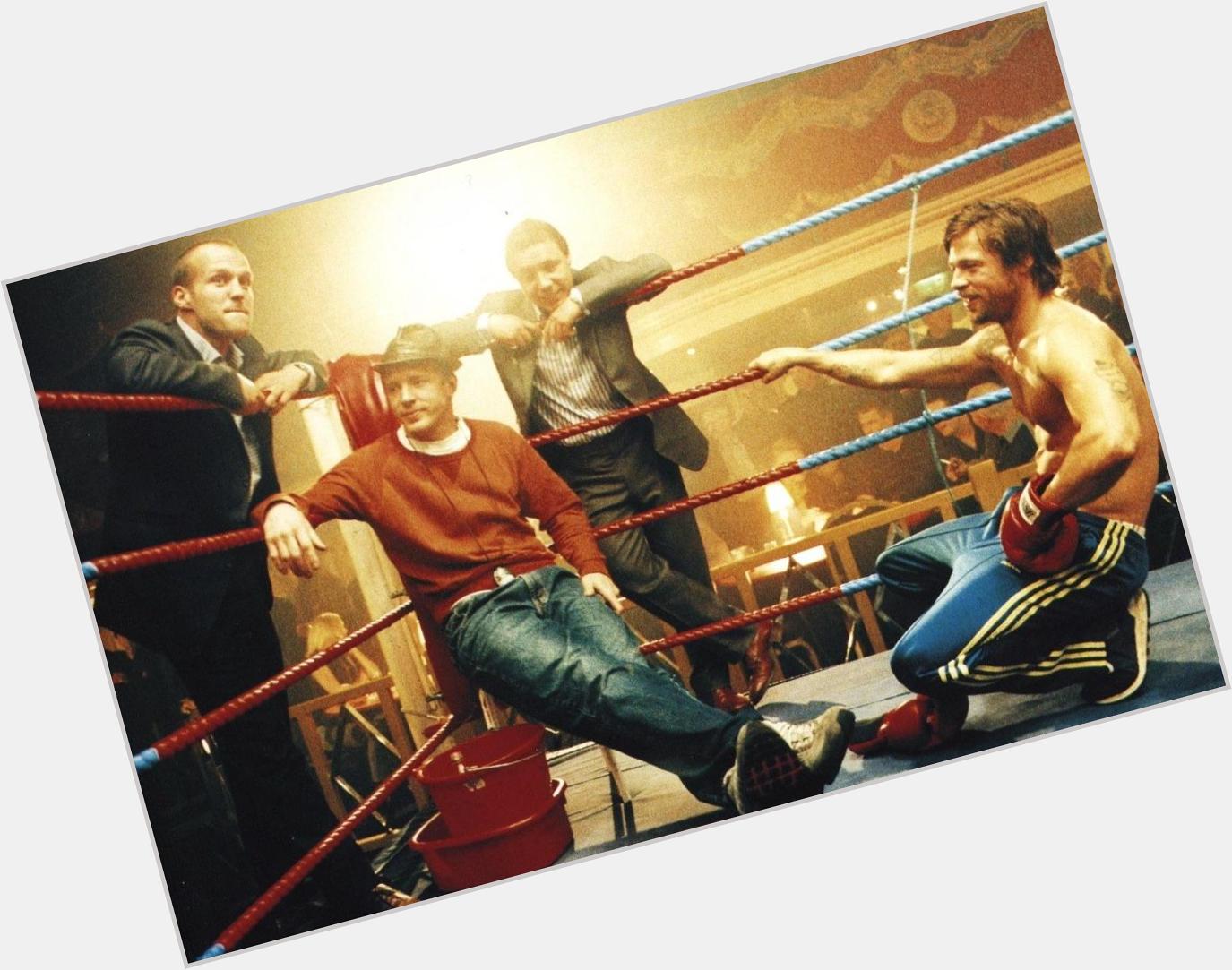 Happy birthday Guy Ritchie, he\s 47 today. Here he is directing Brad Pitt and Jason Statham in \Snatch\ (2000). 