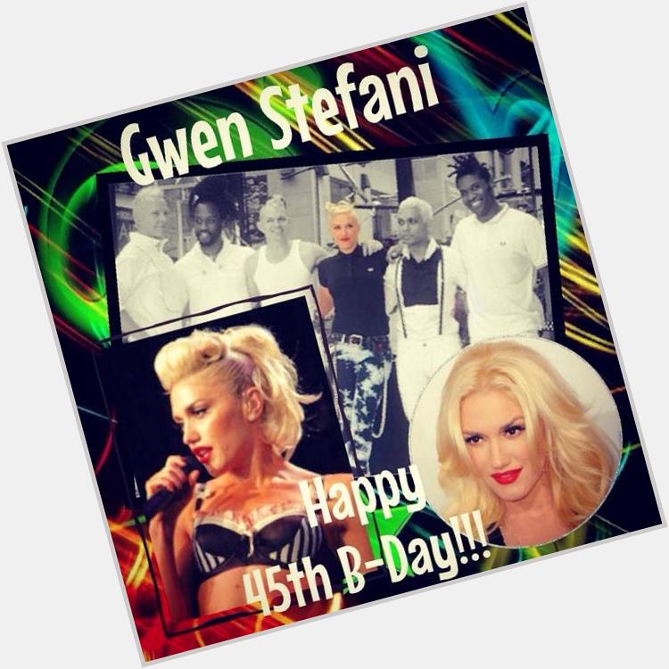 Gwen Stefani ( V & G of No Doubt)

Happy 45th Birthday!!!

3 Oct 1969  