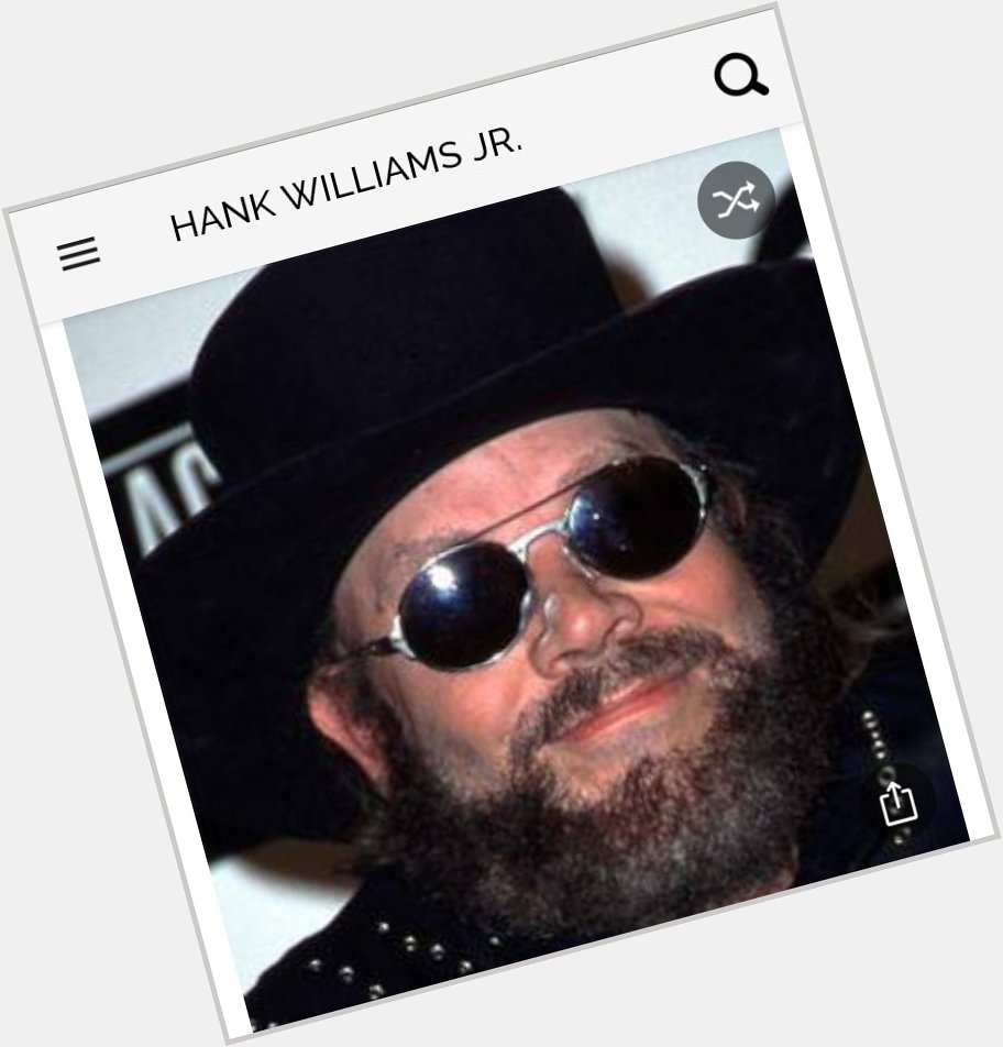 Happy birthday to this great country star. Happy birthday to Hank Williams Jr. 