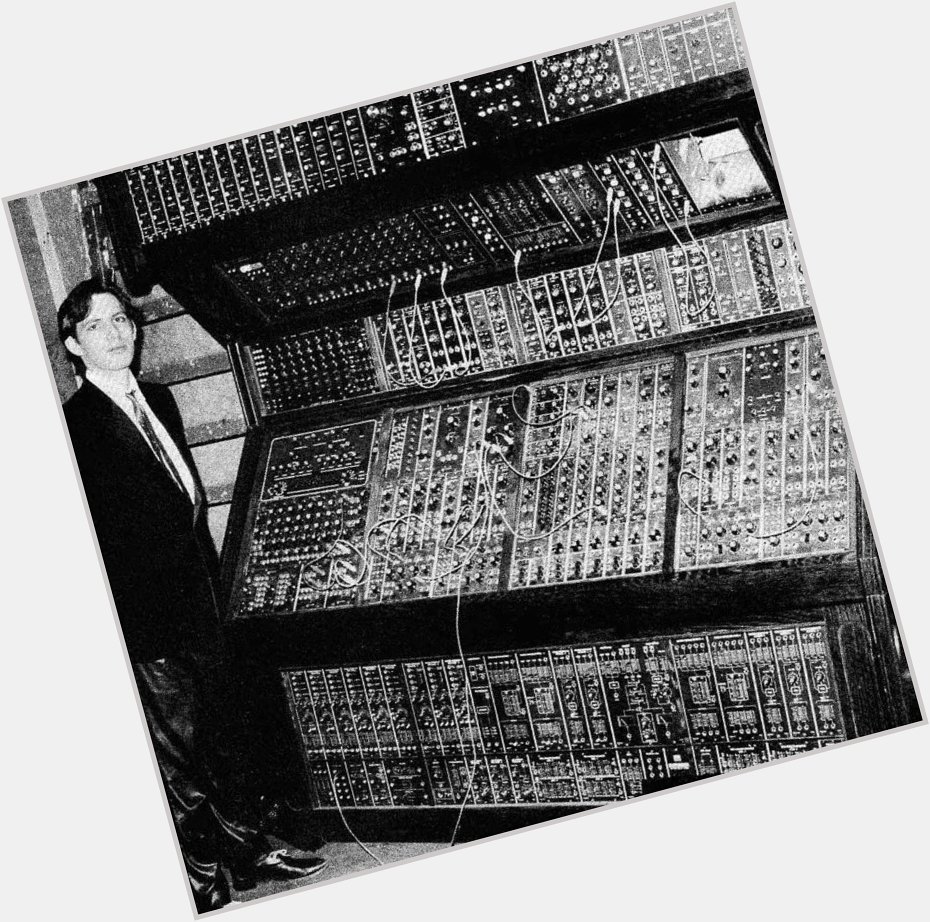 A young Hans Zimmer with his Moog modular system Happy 60th Birthday to the legendary   