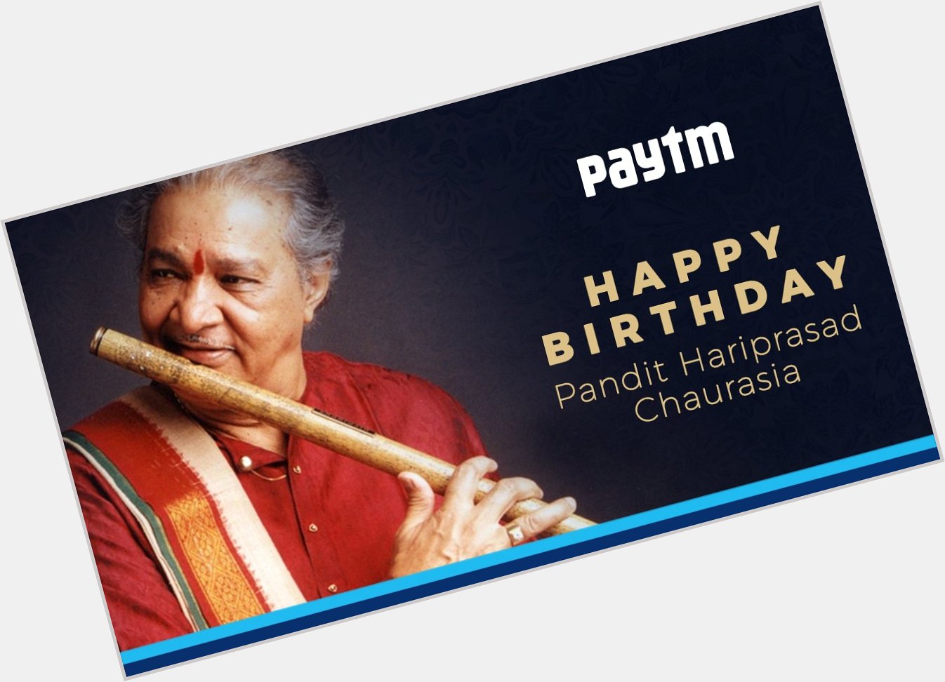 A very Happy Birthday to the musical maestro, Indian classical flautist, Pandit Hariprasad Chaurasia 