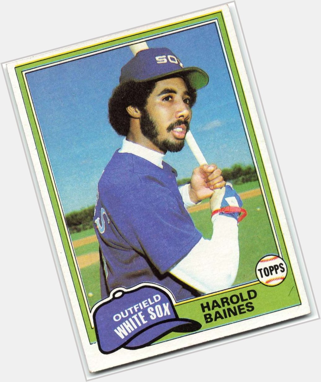 1981 Topps Harold Baines rookie card. Happy birthday Mr. Baines  