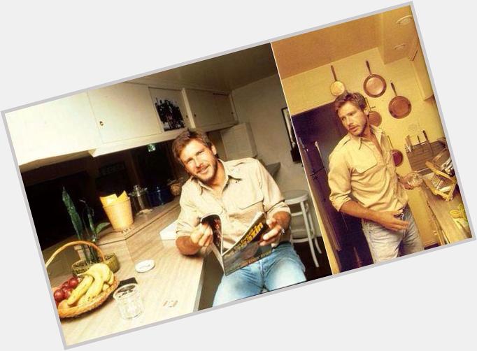 Happy Birthday Harrison!  Harrison Ford hanging out in his kitchen.     