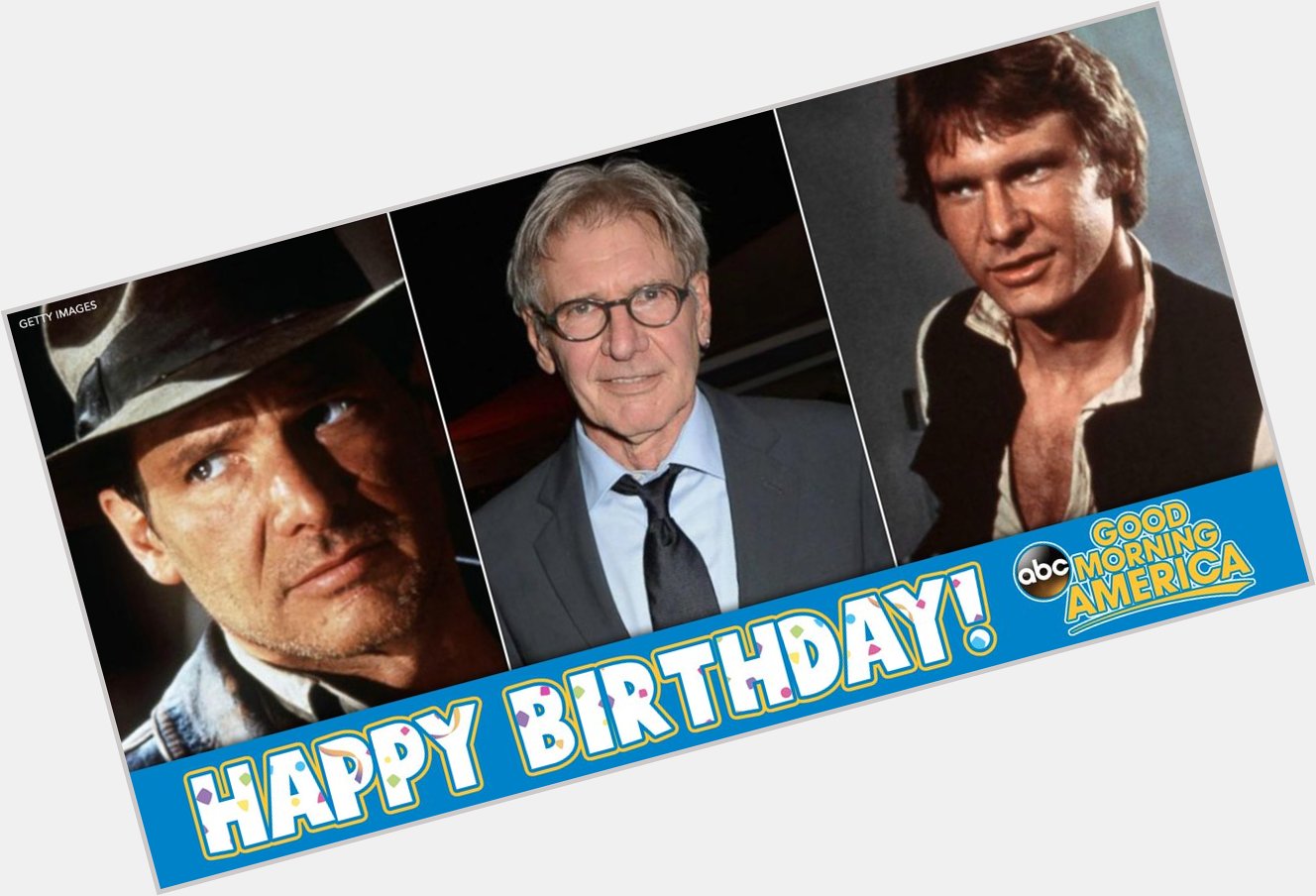 Happy Birthday to Han Solo and Indiana Jones himself: Harrison Ford!   