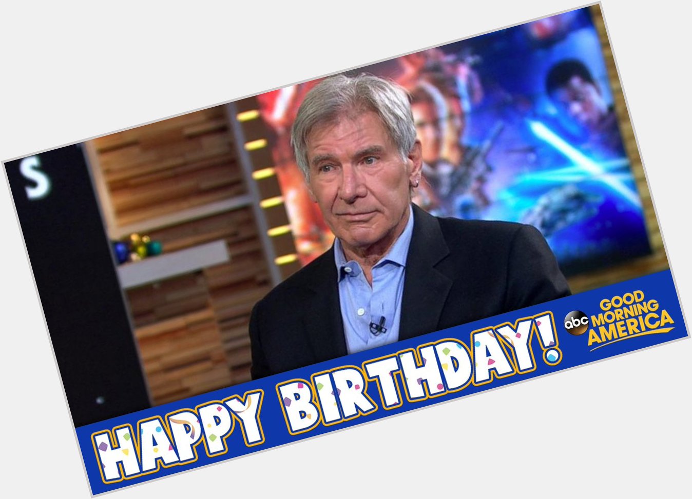Happy Birthday to Han Solo and Indiana Jones himself, Harrison Ford!   