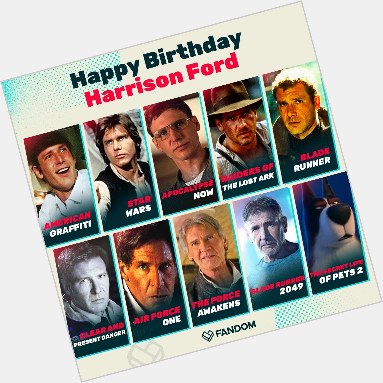 Happy Birthday Harrison Ford! Which of his films is your fave? 