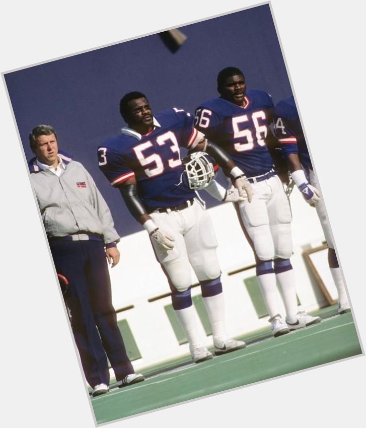 Bill Parcels, Harry Carson, and Lawrence Taylor
Happy Birthday Carson!  