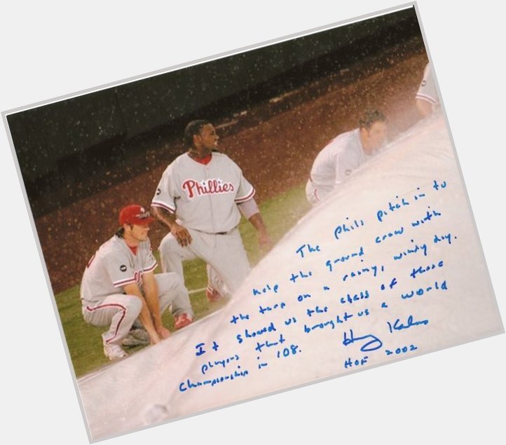 Happy birthday, Harry Kalas.  I\ve shared this many times but the inscription never gets old. 
