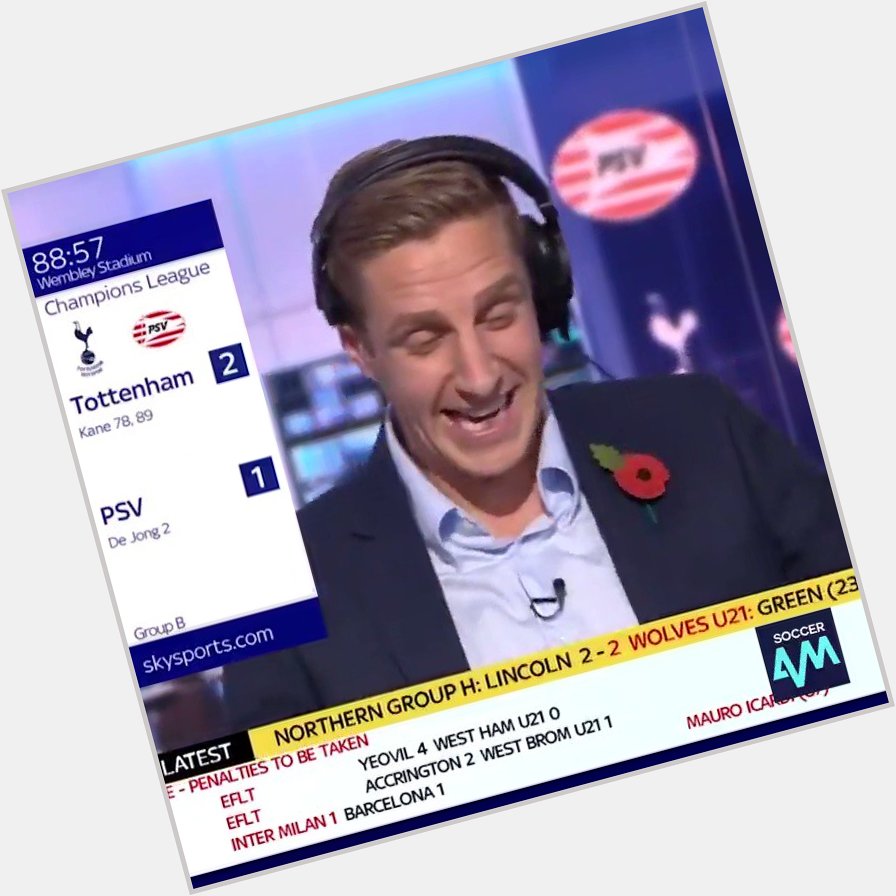 Happy Birthday to Harry Kane!   Michael Dawson\s reaction to his goal against PSV is just brilliant 