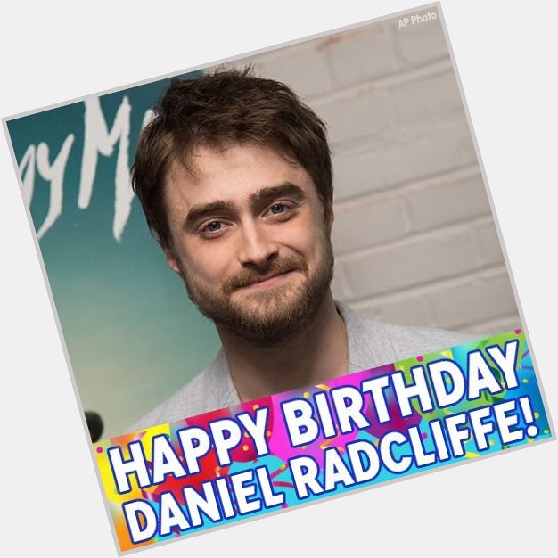 Happy Birthday to Mr. Harry Potter, Daniel Radcliffe! 