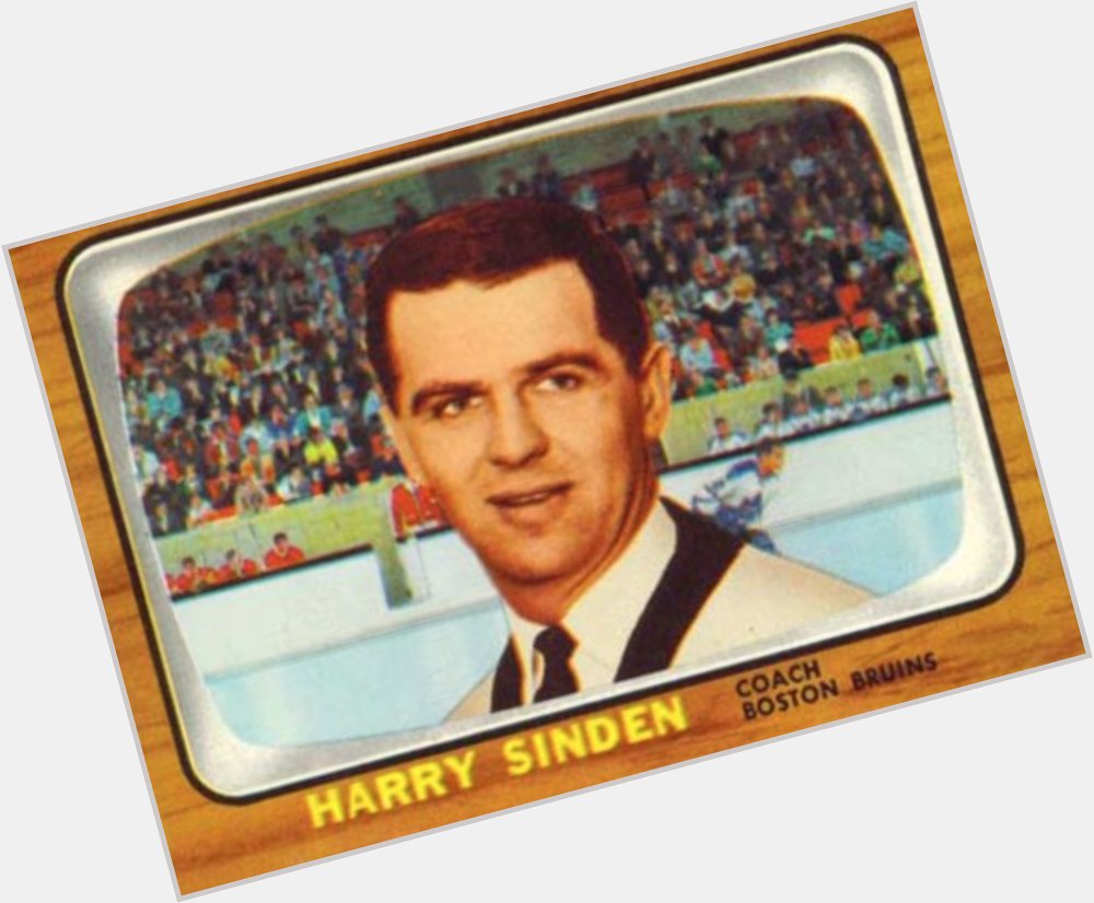 Happy birthday to former coach and GM Harry Sinden, who turns 86 today. 